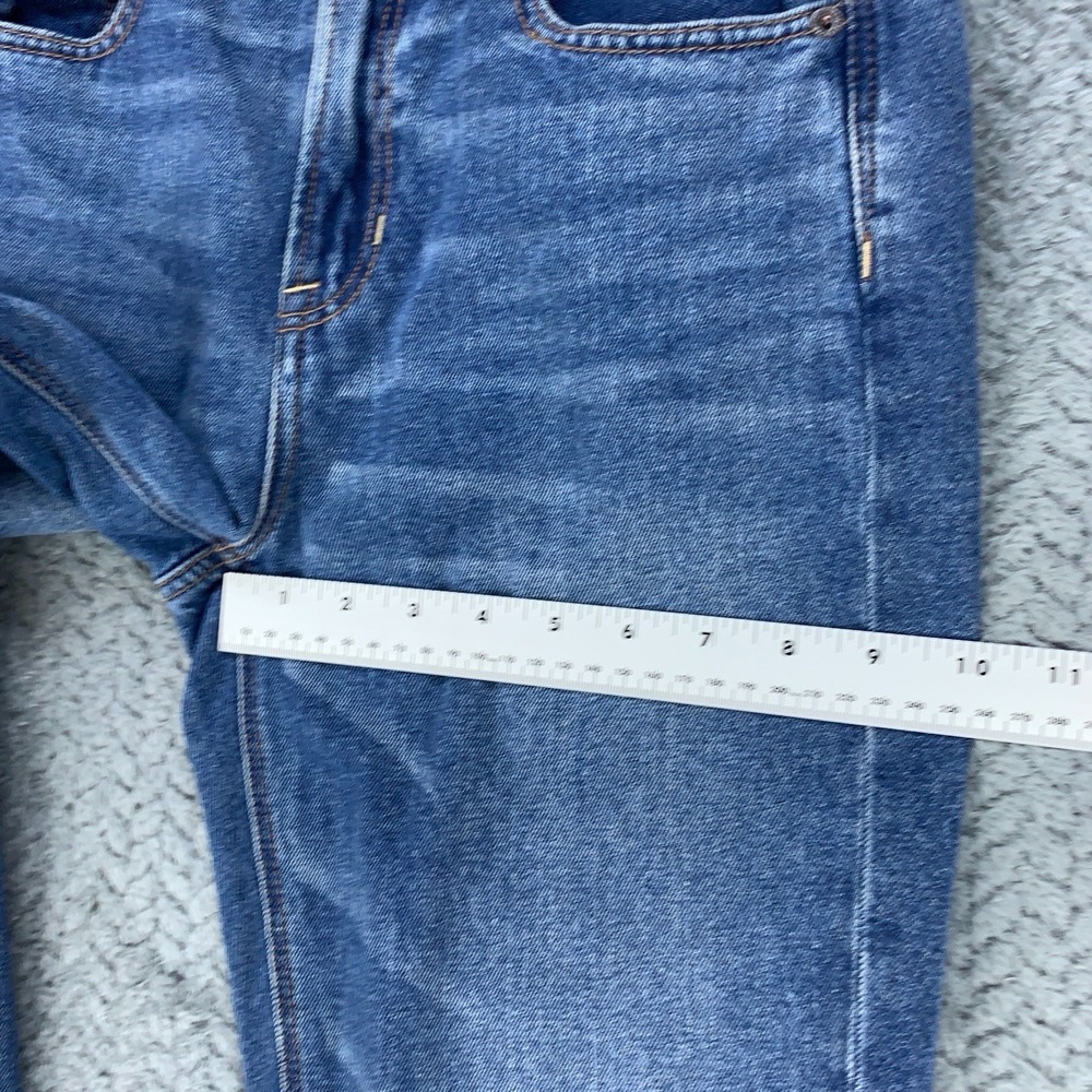 American Eagle Mom Jean Jeans Women's Size 2 Regular Blue Stretch 28x27 - Picture 9 of 11